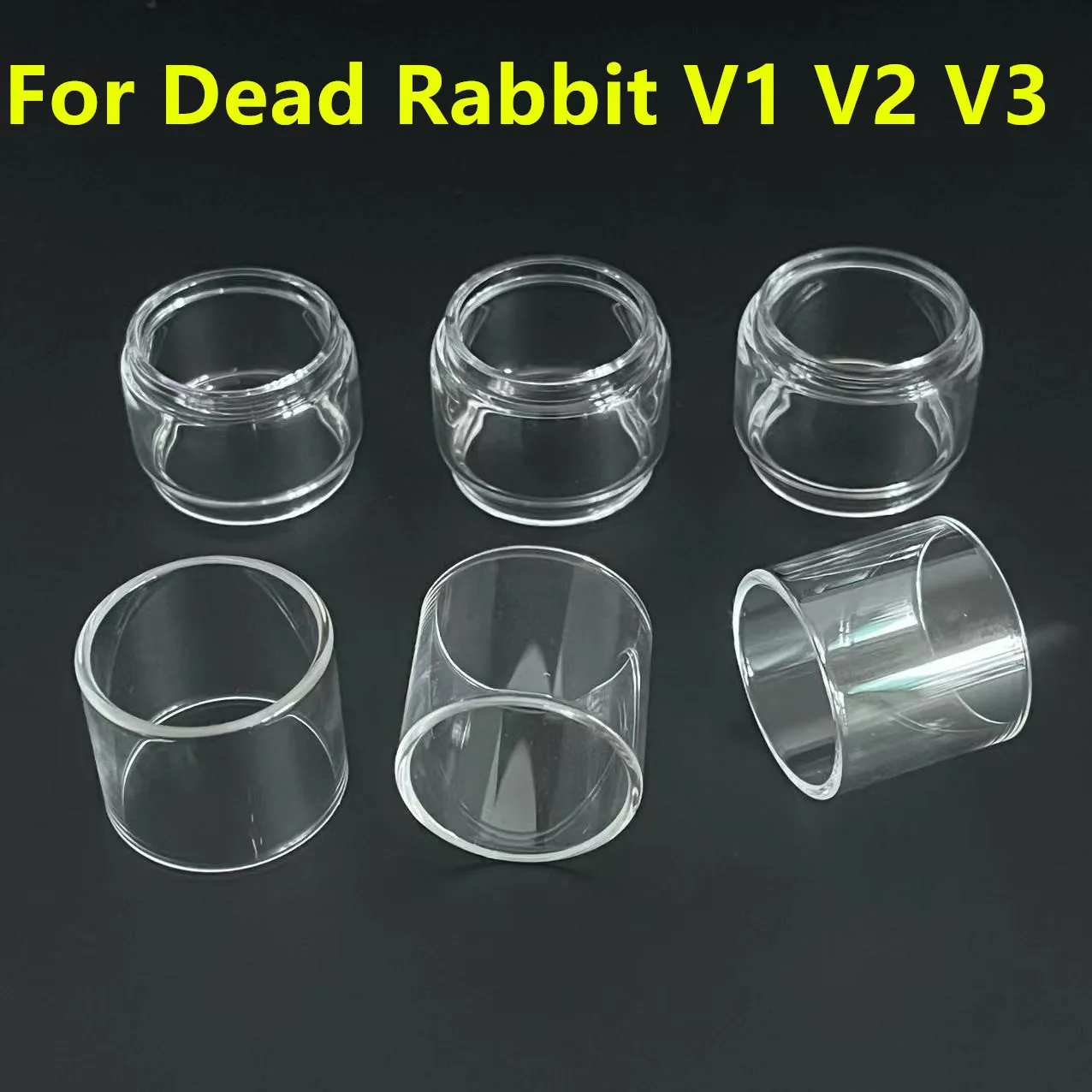 

Dead Rabbit V1 V2 V3 Transparent Replacement Bubble Fat Straight Glass Tube For Dead Rabbit V1 V2 V3 RTA Glass Tank