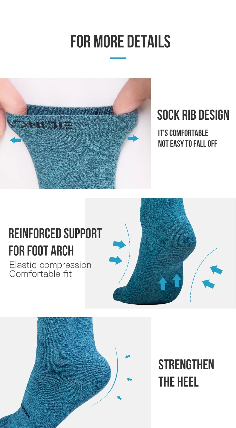 AONIJIE 3Pcs Running Sport Socks Women's Men's Socks Comfortable Breathable Quick Drying Basketball Gym Fitness Cycling Socks