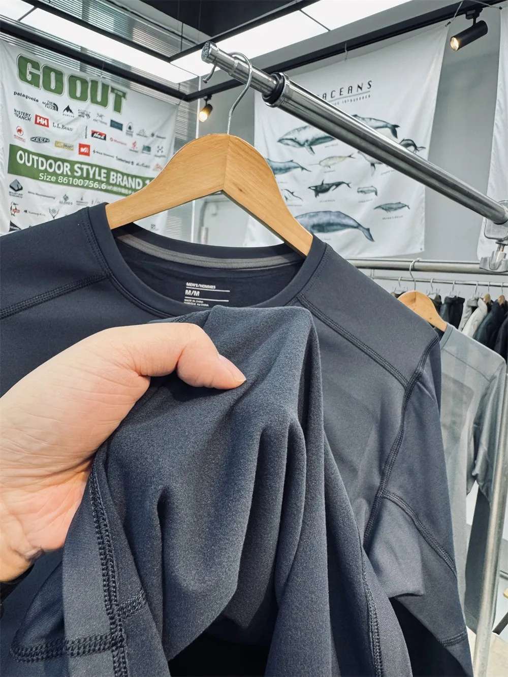 Men's Outdoor Fleece Pullover Hooded Jacket 3D Tailoring round Neck Quick Dry Breathable High Elasticity Base Layer Clothing