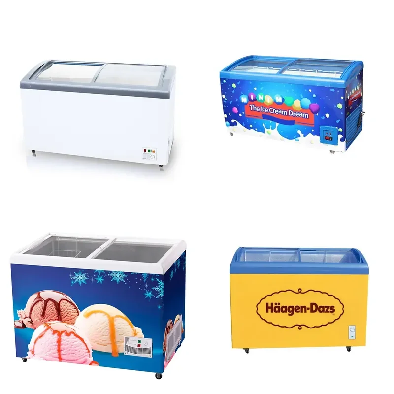 for  Commercial Display Ice Cream Compressor Freezer