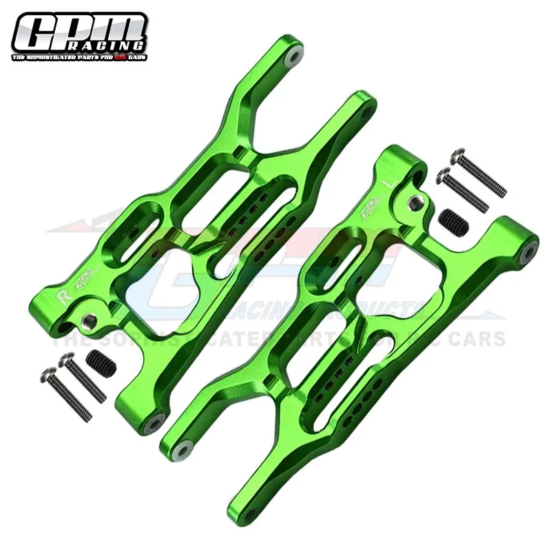 GPM Aluminum Rear Lower Arms For LOSI 1/10 Lasernut Tenacity Ultra 4 Rock LOS234017 LU4056 Remote Control Car Parts