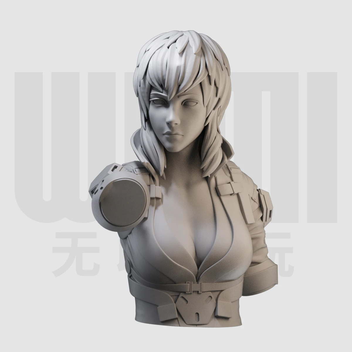 1/10 bust GK resin white mold handmade model