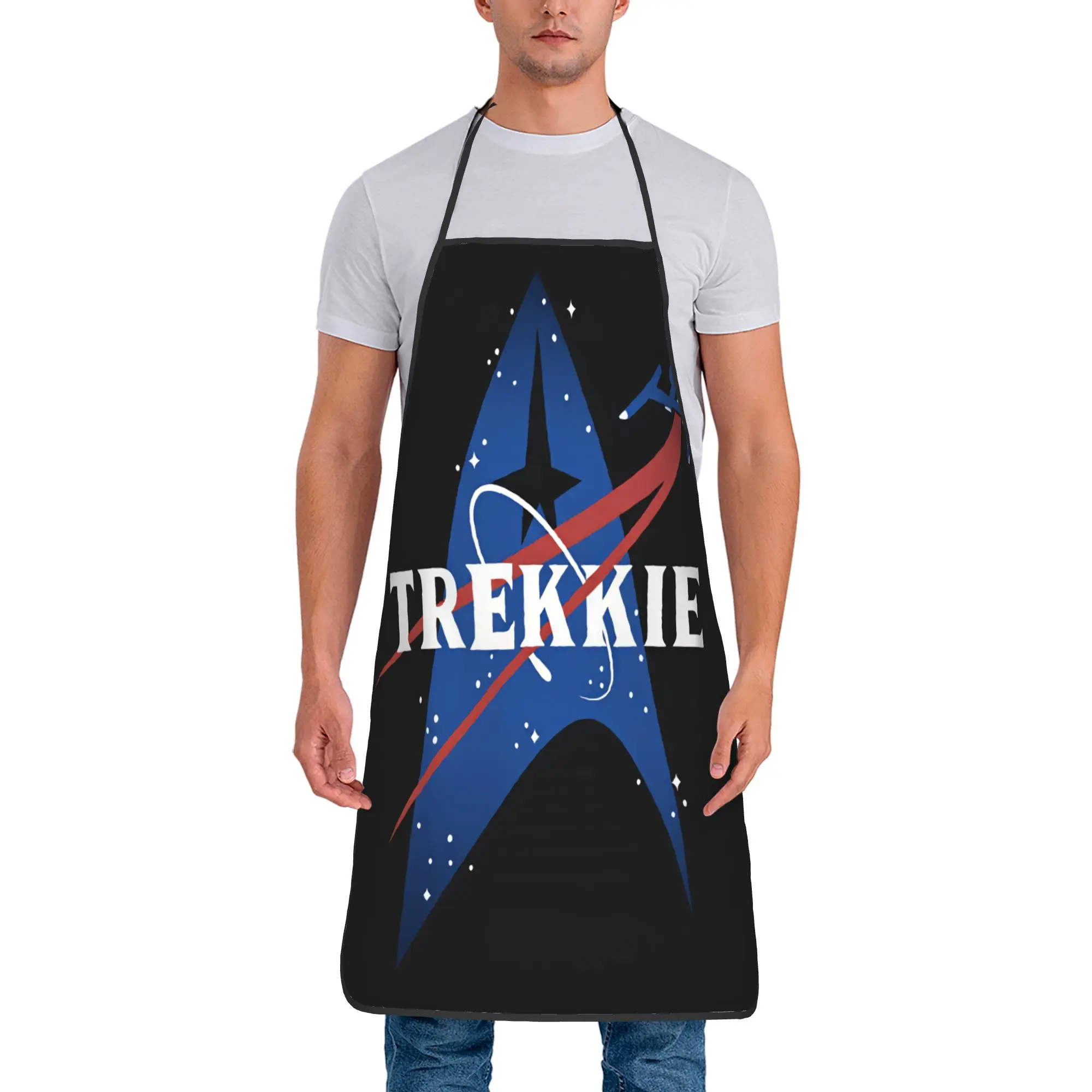 S-Star T-Trek Ship Movie  Apron  Cute Household Kitchen Accessories Work Manicure Aprons without Pocket