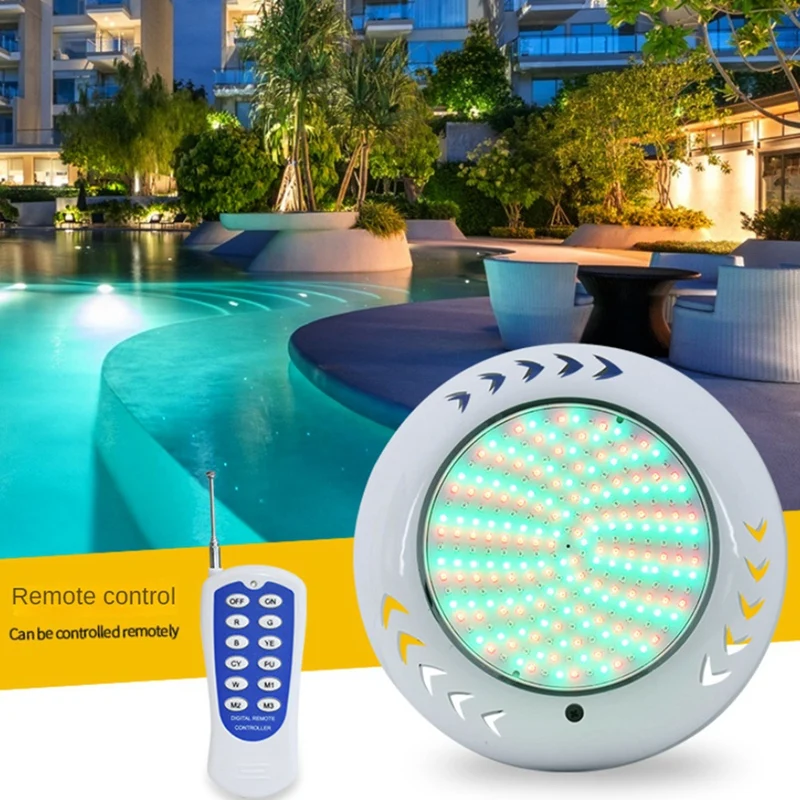 Fishtail Pool Light LED Wall Underwater Light, RGB Pool Light 35W Hotel Villa Outdoor Lighting