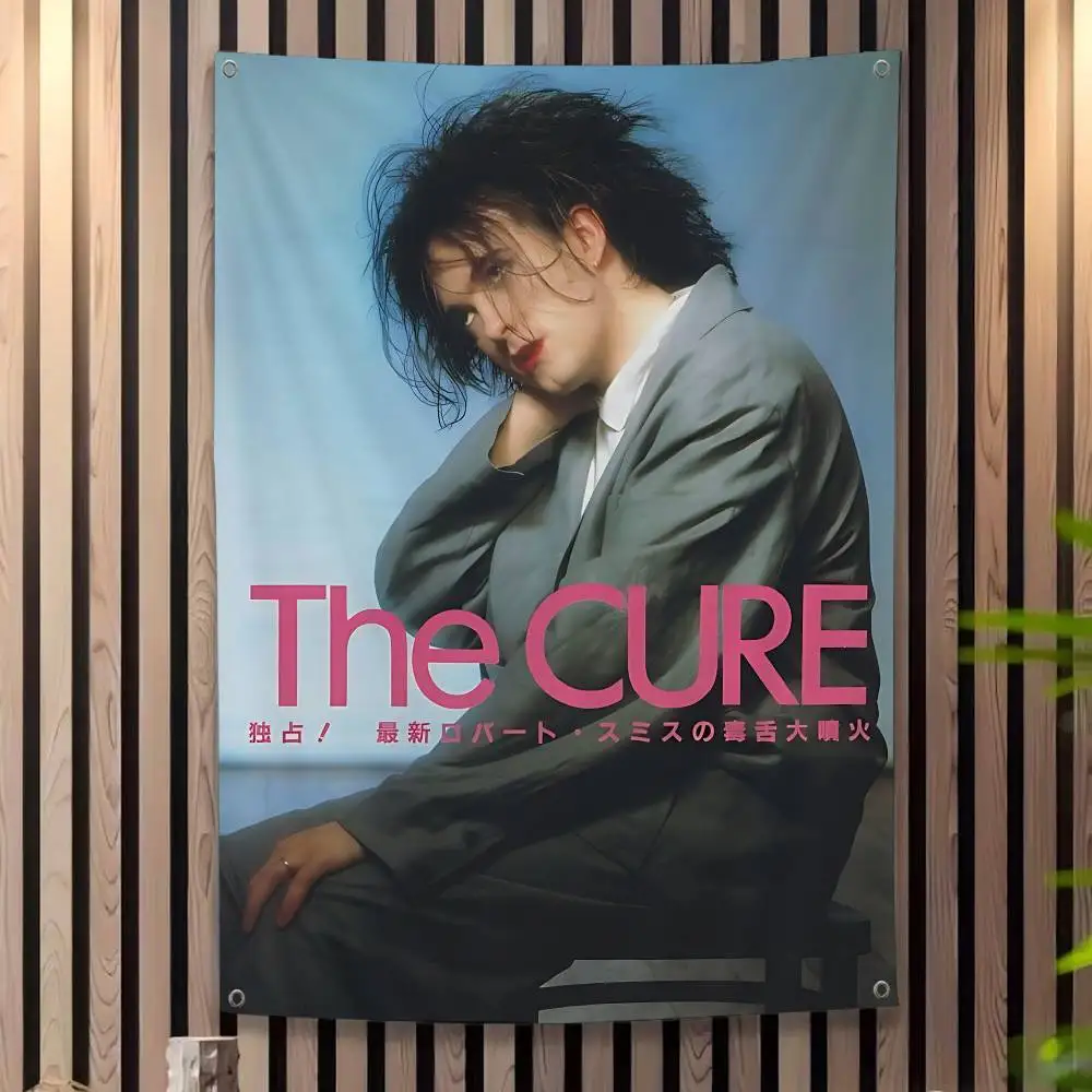 Classic Band T-The C-Cure DIY Flag For Family Group Photo Living Room Home Dorm Decor Wall Art Decor Banner