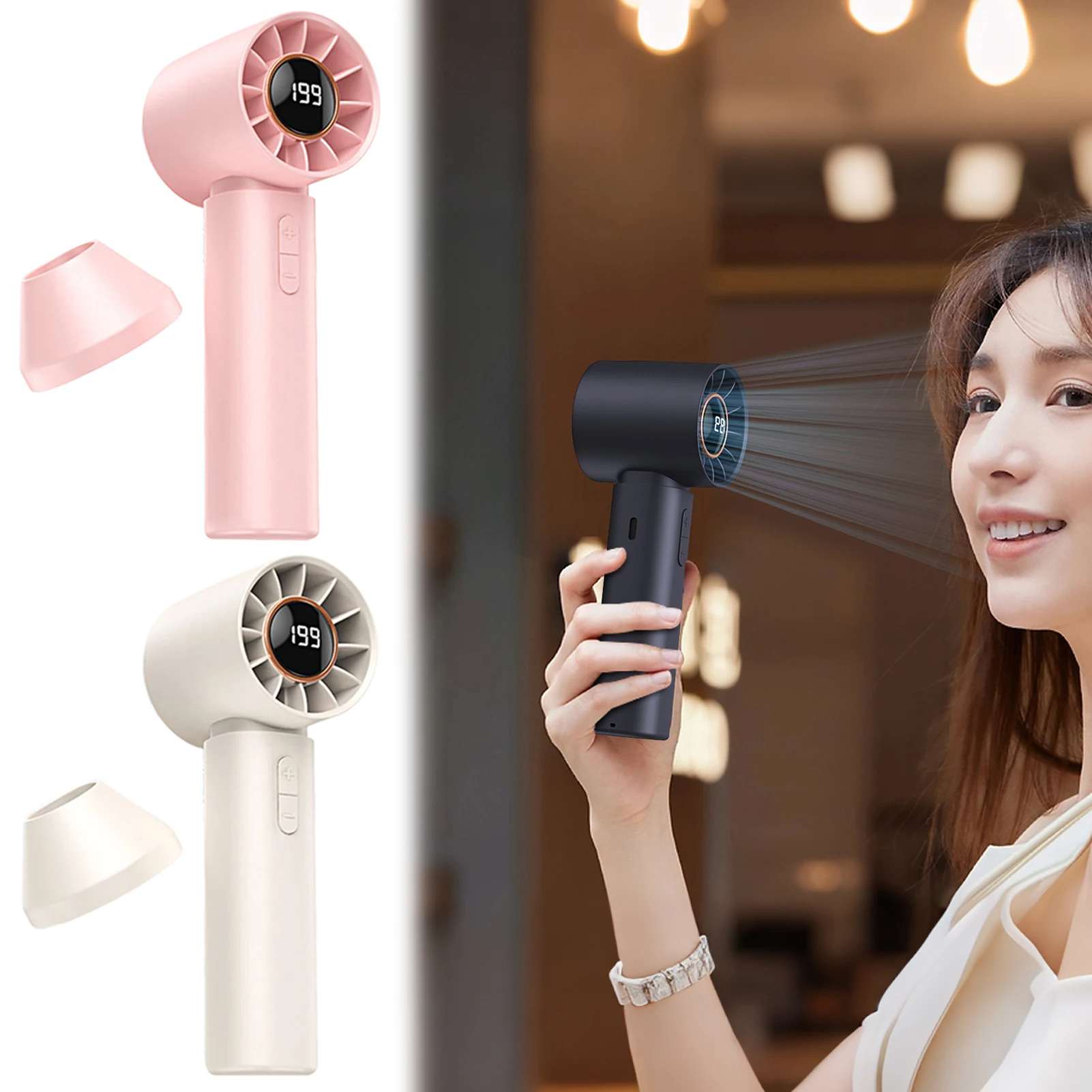 Small Portable Fan For Travel High-Velocity Powerful Wind Performance Outdoor Summer Travel And Camping