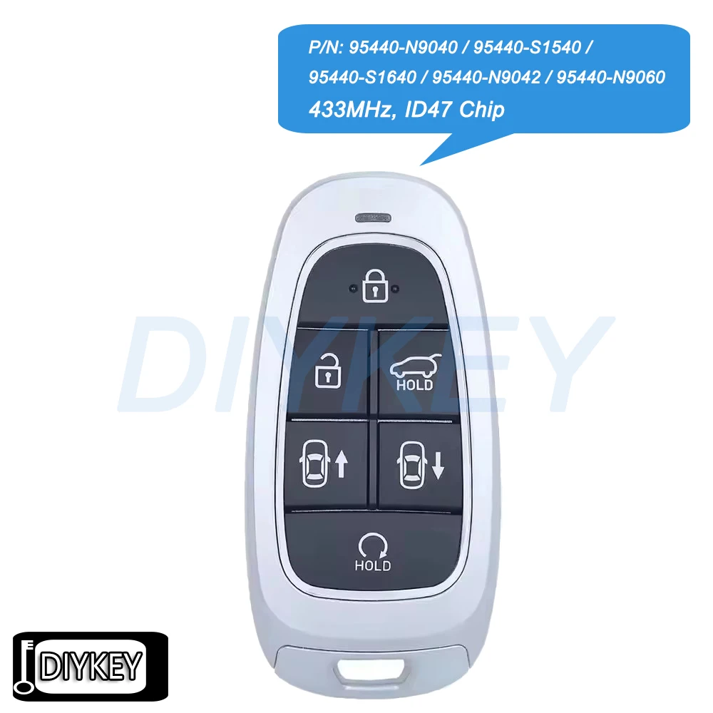 

6-кнопочный умный дистанционный автомобильный брелок для Hyundai Santa Fe Staria Tucson 95440-N9040 95440-S1540 95440-S1640 95440-N9042 95440-N9060