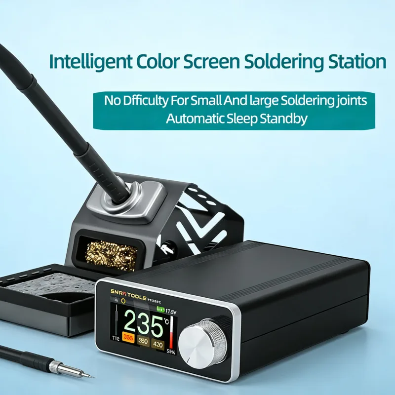 

TR300x High-precision Intelligent Soldering Iron Station Color Liquid Crystal Display 100 C-450 C Temperature And 180W Power.