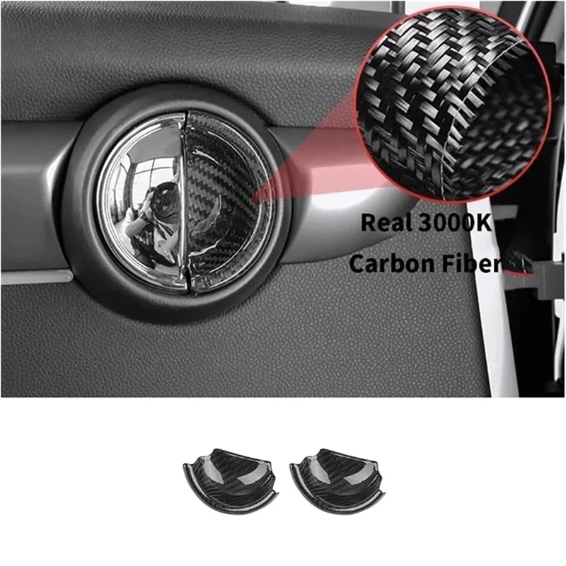 

Inner Pull Handle Sticker Set Real Carbon Fiber For Mini Cooper F56 Car Interior Door Handle Covers