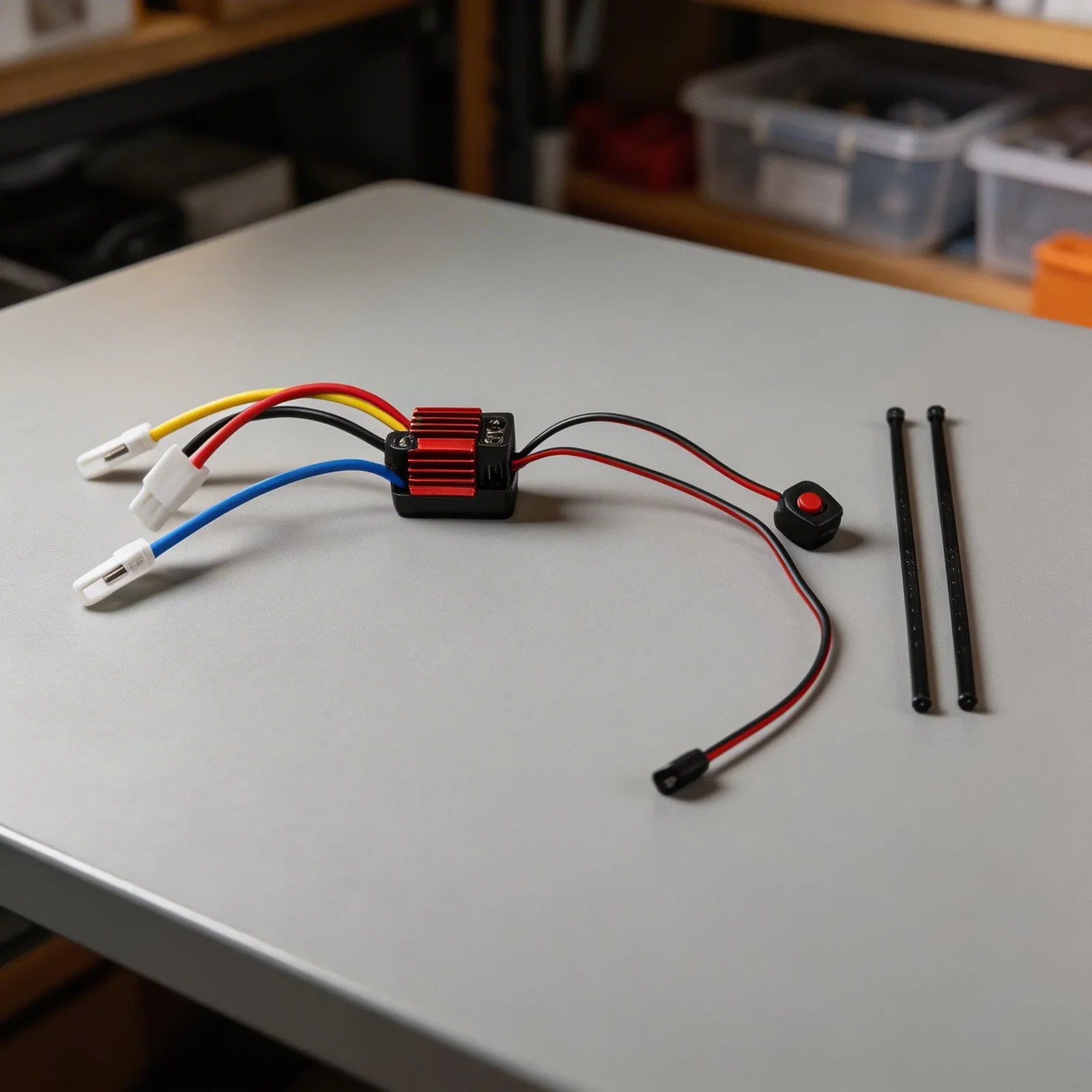 Brushed ESC 60A Continuous 360A Peak Current 6 12V Speed Controller for RC Car and Boat with Programmable Cap Interface