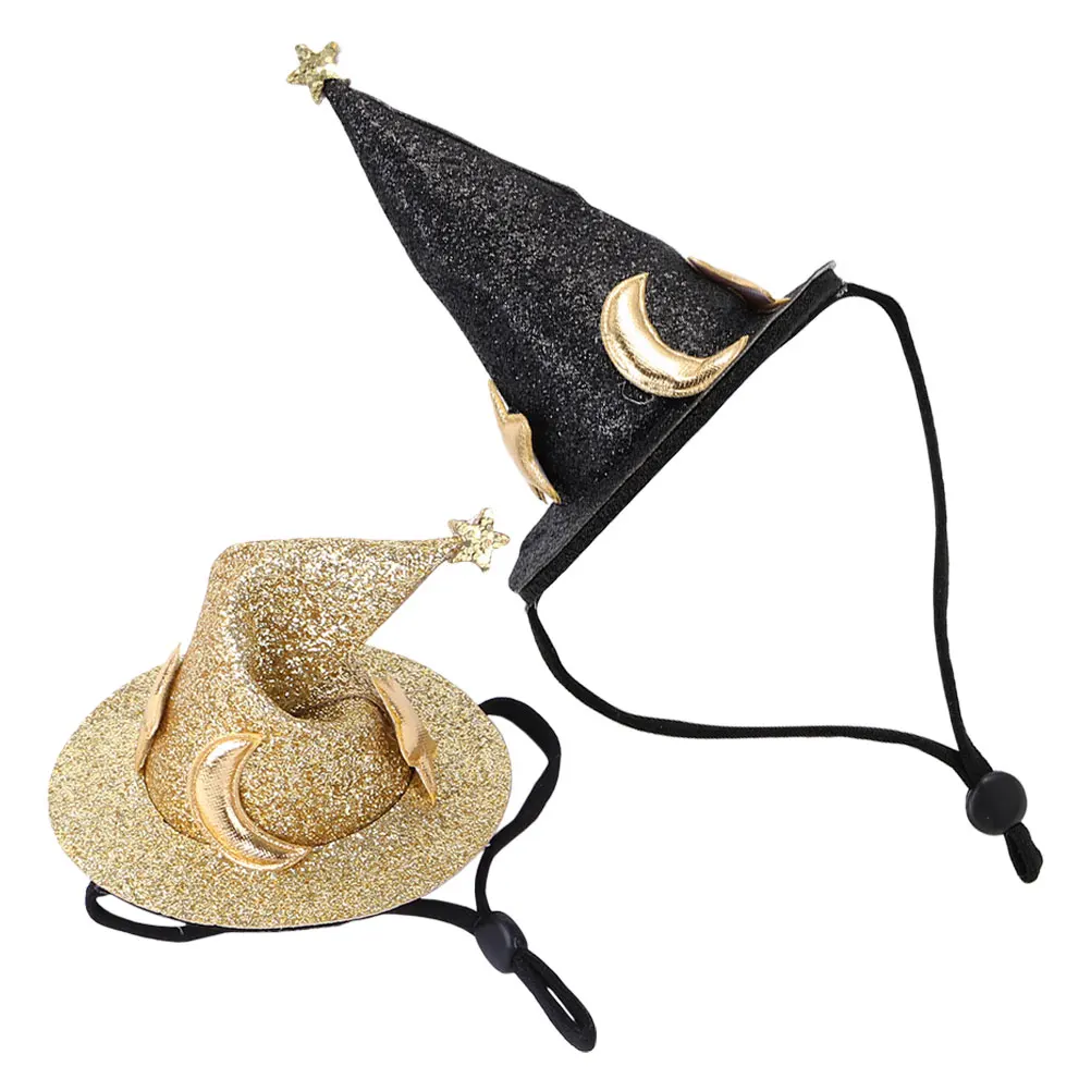 

2pcs Pet Hats Cute Hamster Costume Halloween Chinchilla Accessory Funny Caps Small Animals Comfortable WearResistant
