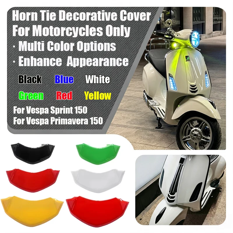 Fit For vespa Sprint Primavera 125 150 2018-2023 Motorcycle Accessories Colorful Decorative Gentleman Tie Front Decoration Cover