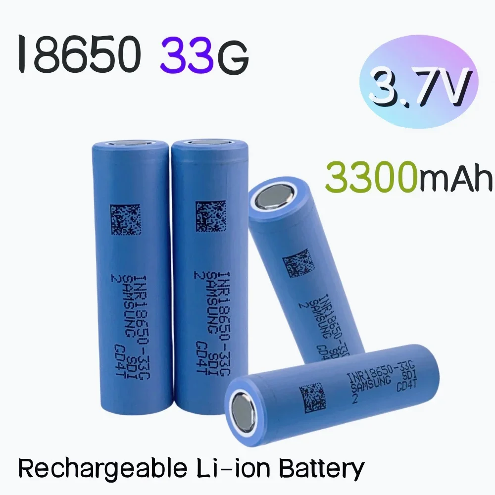 3.7V 3300mAH 33G 18650 lithium-ion battery, suitable for electric vehicles, electric tools, drones, model aircraft, etc