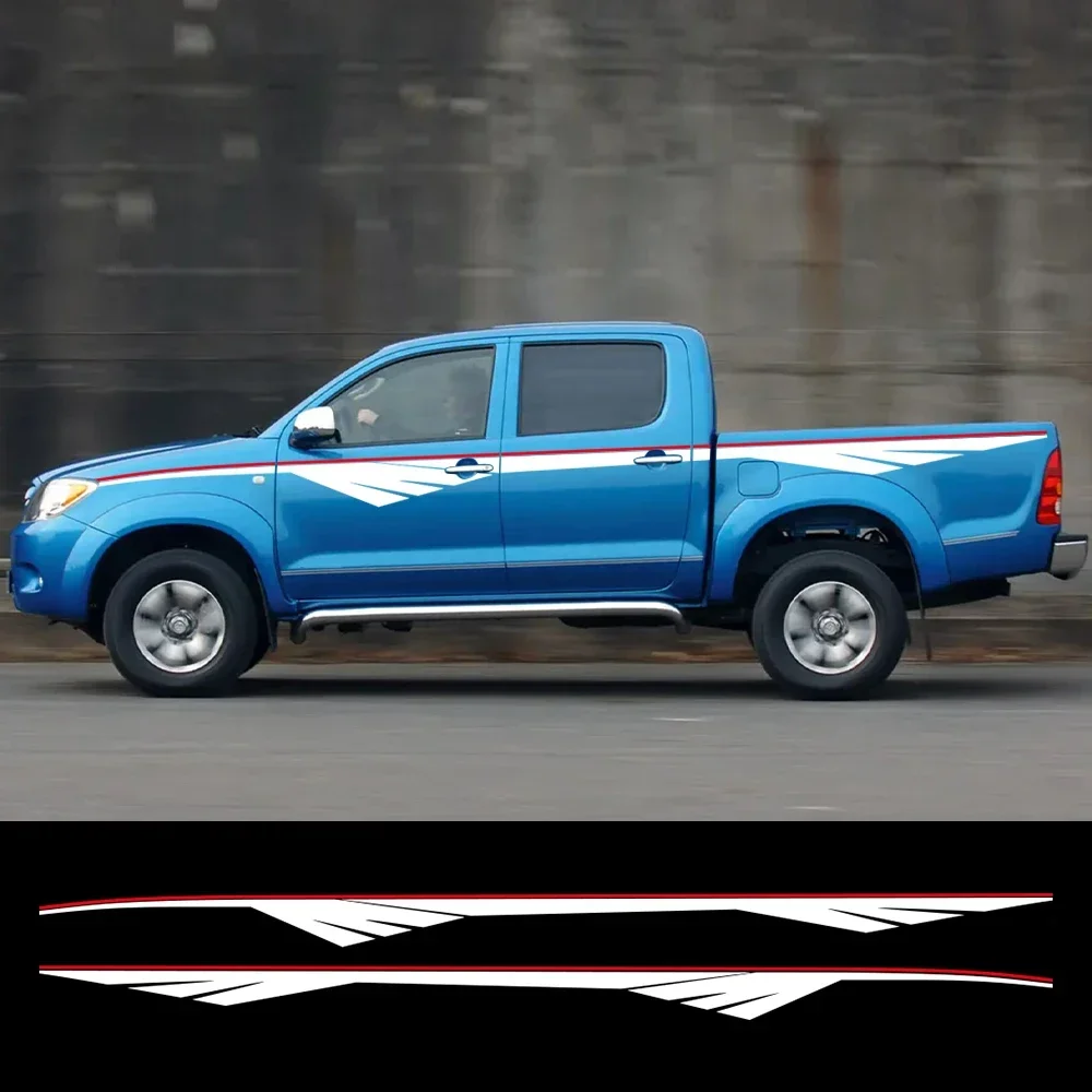 

Автомобильная боковая наклейка на талию для Toyota Hilux SR5 GR AN10 20 30 MK3 N80 90 100, автомобильный Стайлинг, виниловая наклейка, аксессуары для авто украшения