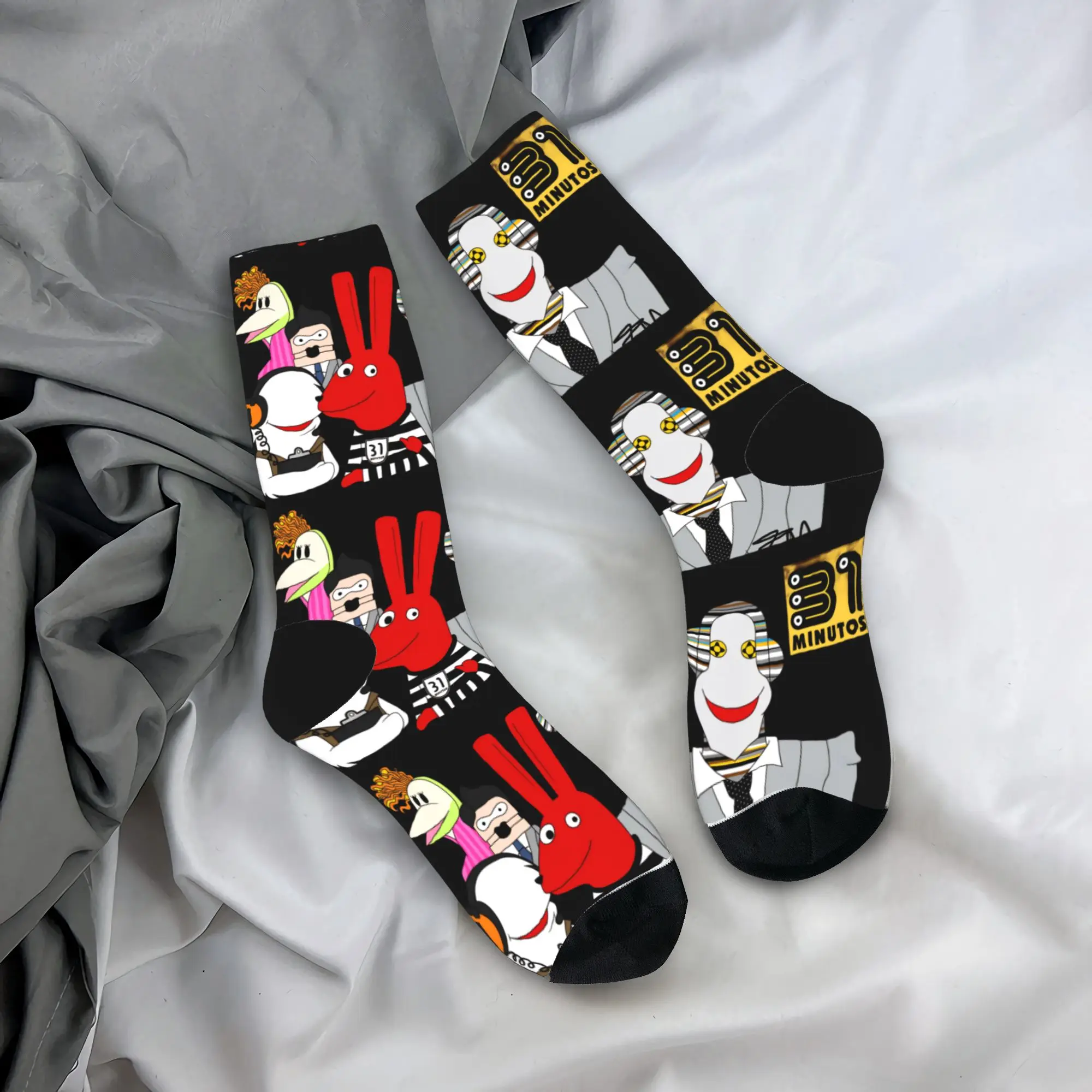 

31 Minutos Comedy Tv Show Stockings Adults Men Socks Comfortable Elegant Socks Winter Outdoor Sports Non Slip Graphic Socks Gift