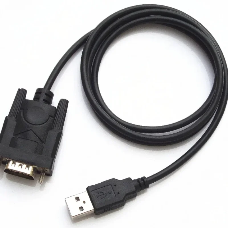 Konverter adaptor kabel, USB RS232 ke DB 9-pin Male Cable Adapter mendukung sistem Win 7 8 10 Pro mendukung berbagai perangkat seri kabel 75cm