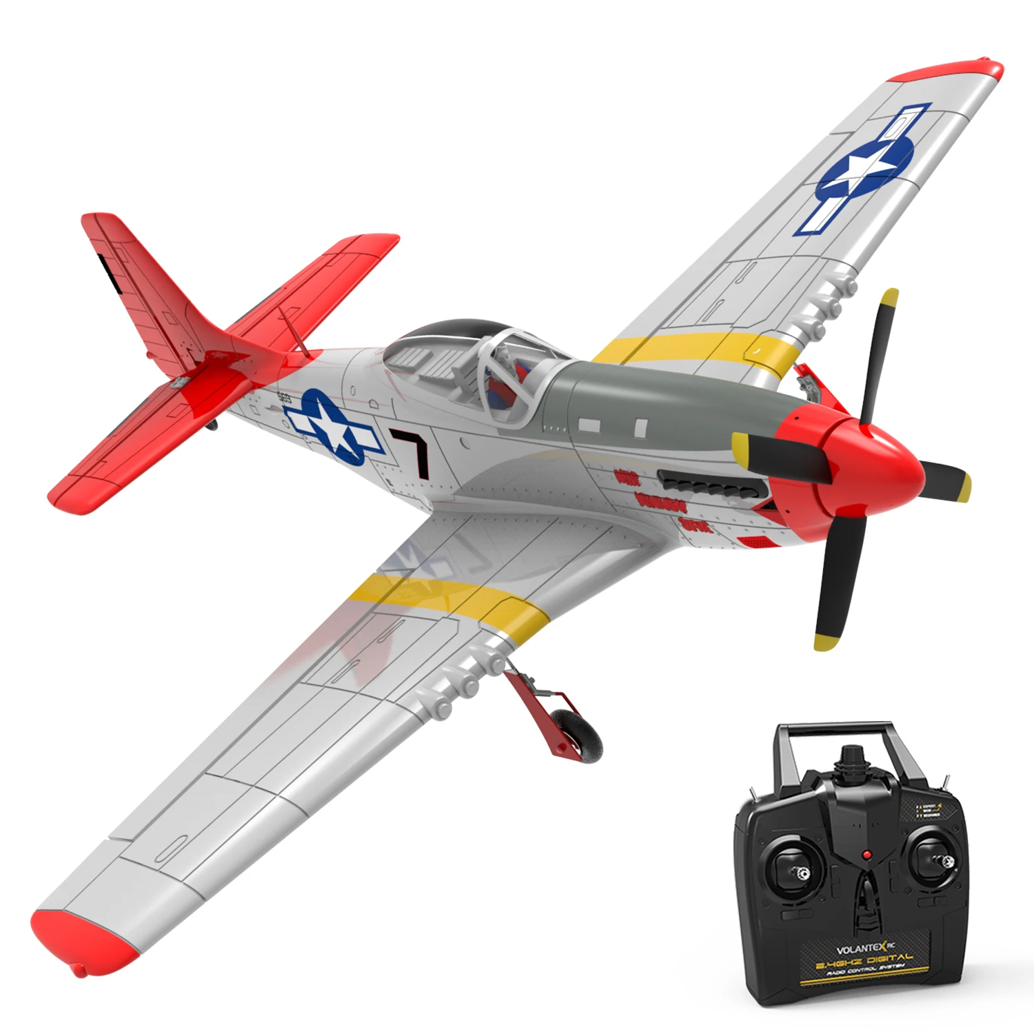 EPO RC Plane Airplane Hobby Toys Volantexrc 768-1 Mustang P51D P51 750mm Wingspan Warbird Mini RC Aircraft PNP set or RTF set