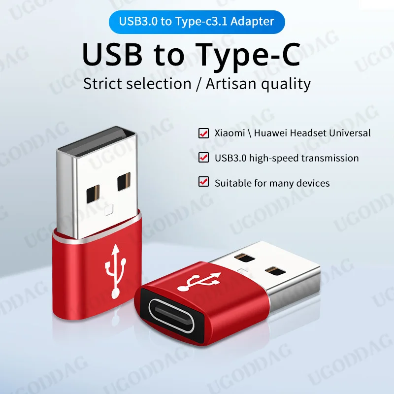 USB Type C Adapter USB3.0 Type A Male to USB 3.1 Type C Female Converter USB C Charging Data Transfer Adapter for iPhone 12 Pro