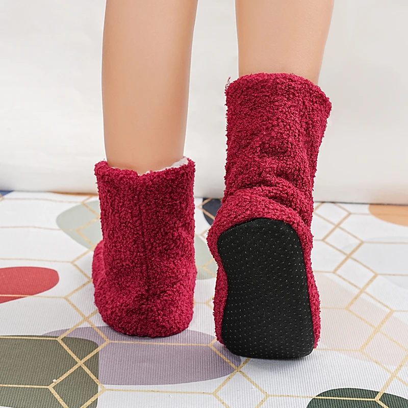 Mntrerm Winter Wärme postpartale Hausschuhe für Frauen Innen boden ruhige Idee Stoff weiche Baumwoll stiefel für Paare – Detail 5
