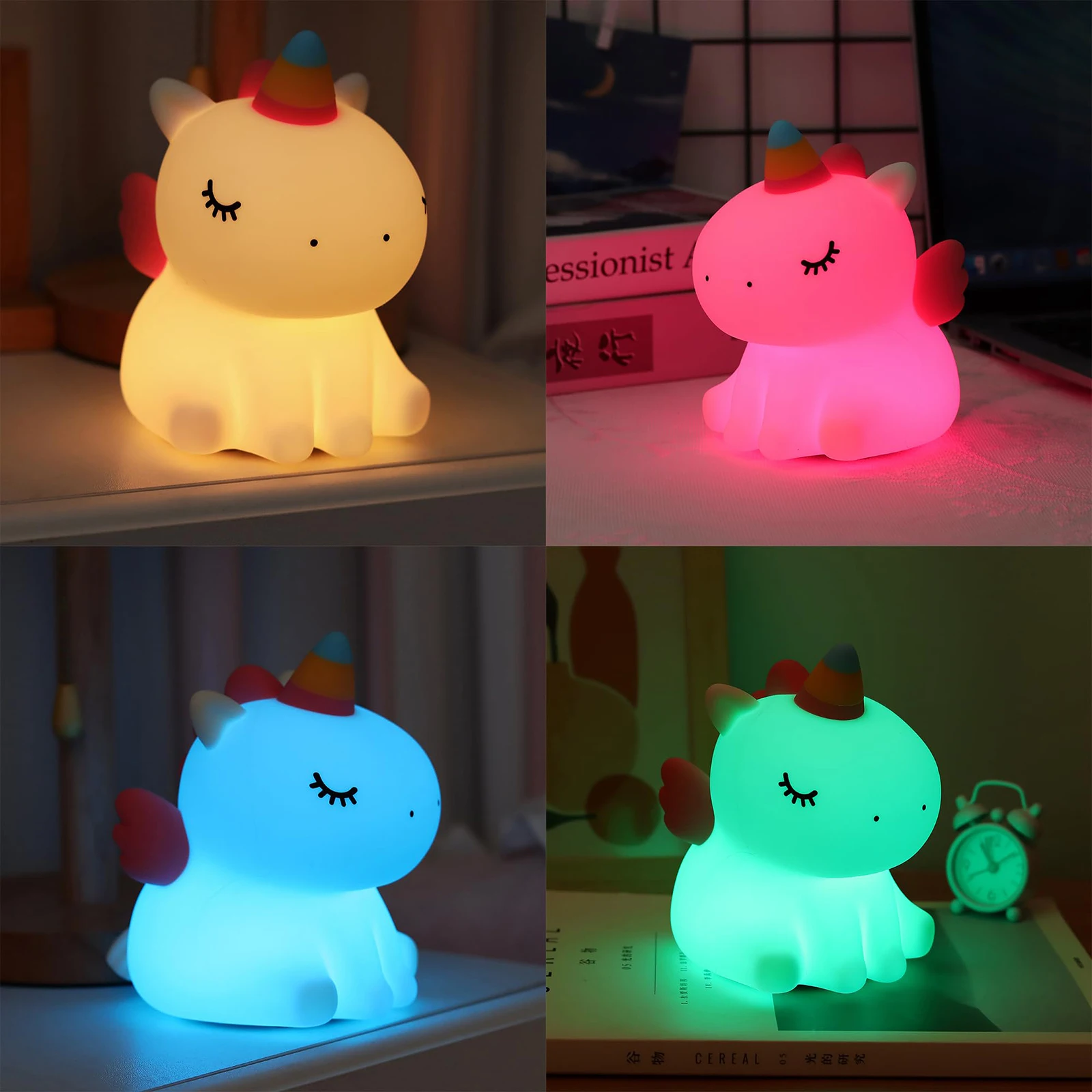 Silicone Portable Dimmable Soft Night Lamp Tap Control Baby Night Light Portable Kids Night Light for Children Women Teen Girls