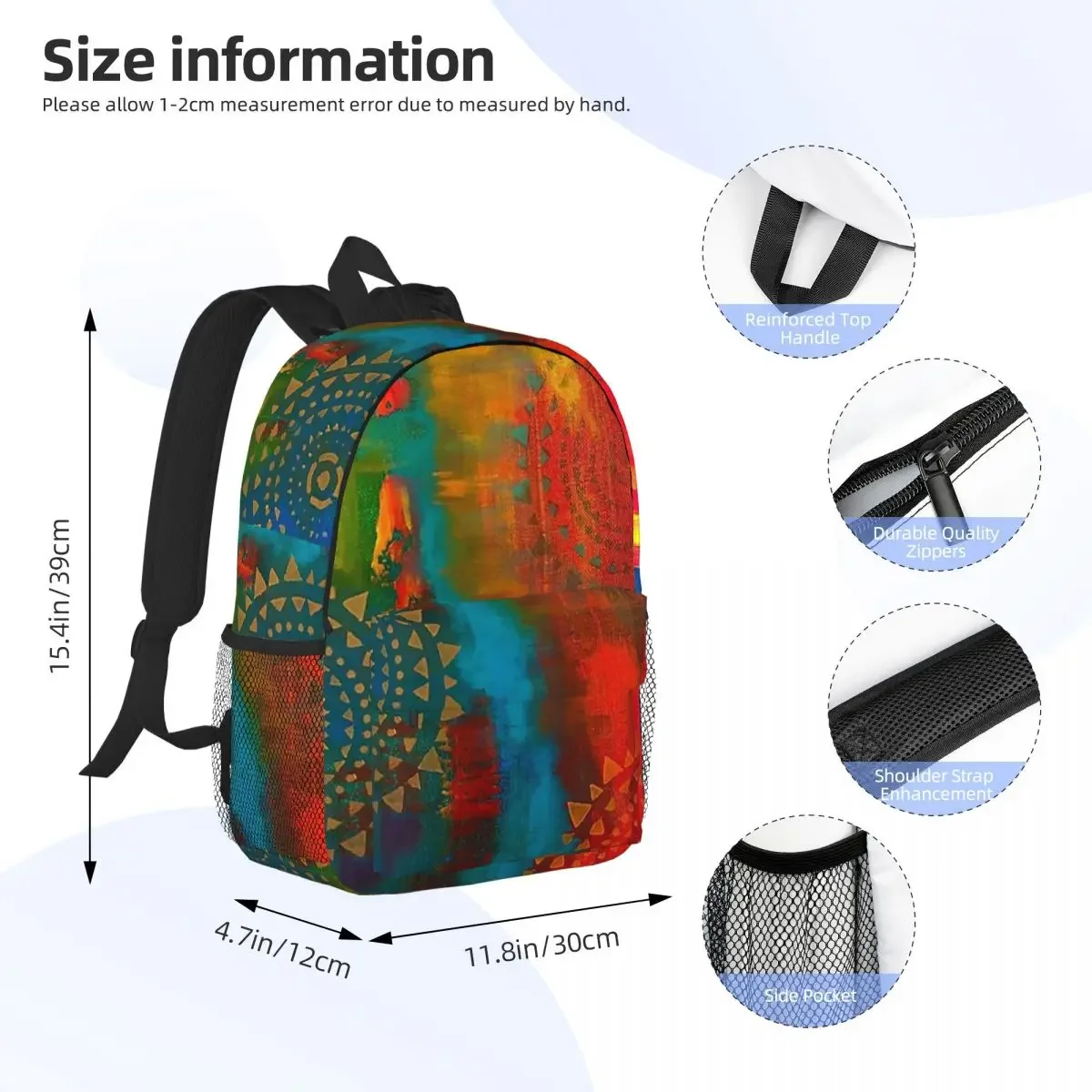 Worlds Coming Together Backpacks Boys Girls Bookbag Casual Students School Bags Laptop Rucksack Shoulder Bag Large Capacity