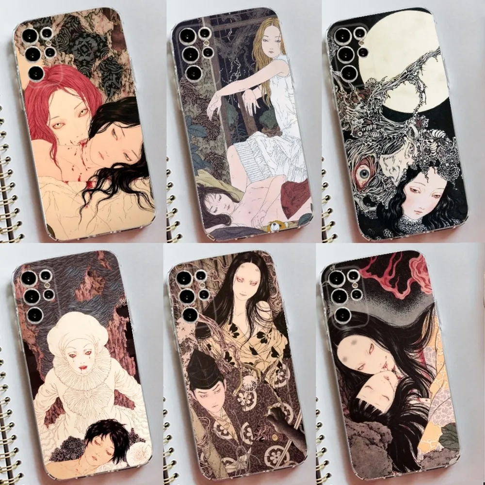 Artist Takato Yamamoto Phone Case Silicone Case For Samsung S30,S23,S21,S22,S20 Ultra,S20 FE lite,S10,S9,S8 PIus Cover Clear