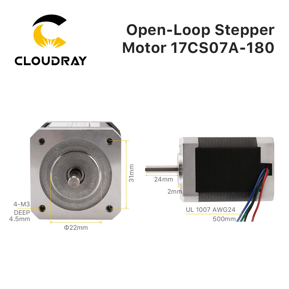 2 Phase Nema17 Stepper Motor 42mm 71Ncm 1.8A Stepper Motor 4-lead  Cable for 3D printer CNC Engraving Milling Machine