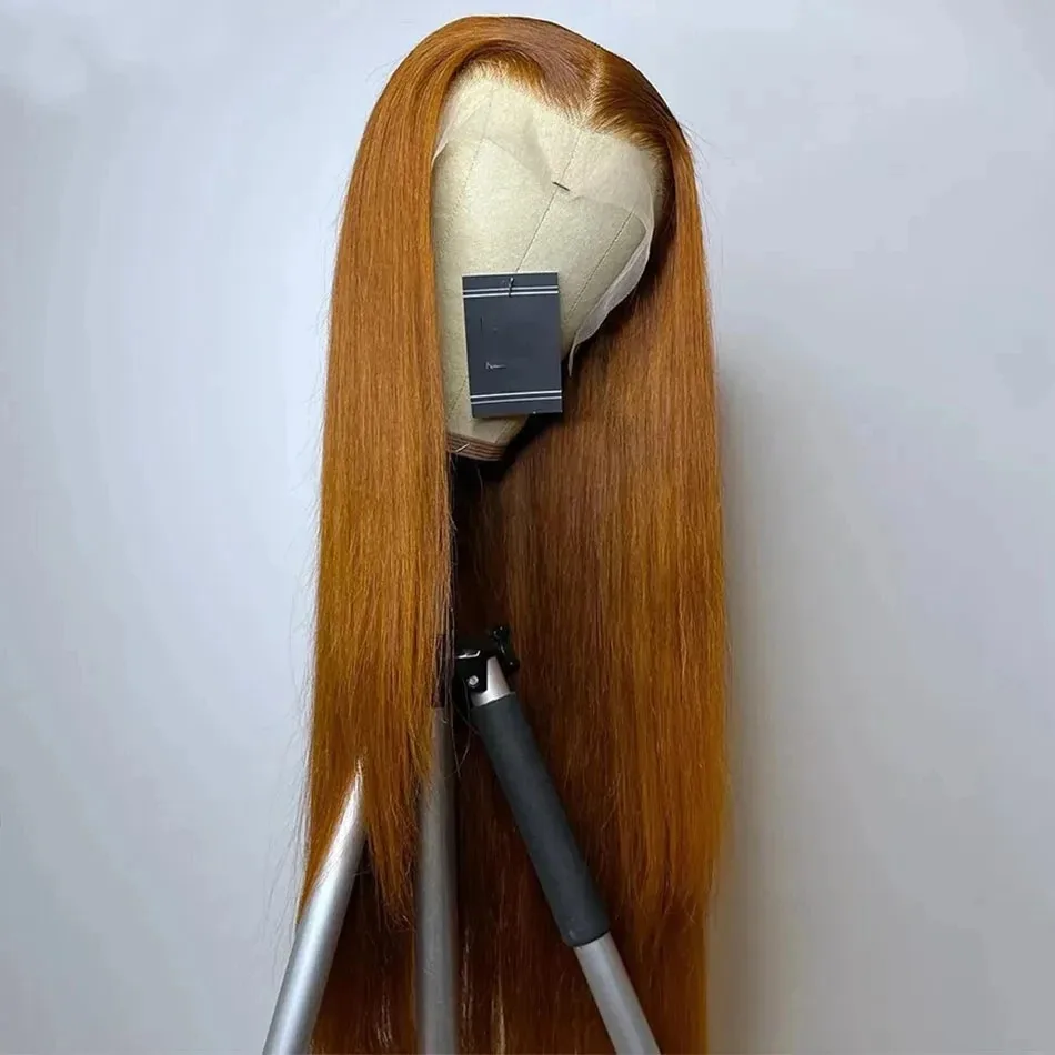 ライトブラウンウィッグ 13x4 HD レースウィッグ ロングストレートウィッグ グルーレスウィッグ 合成レースフロントウィッグ ファッション女性用 レッド/ブラック/パープル