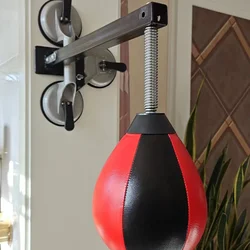 Fight Training Ball Double Suction Cup Fixed Pear-Shaped Ball Stand Height Adjustable