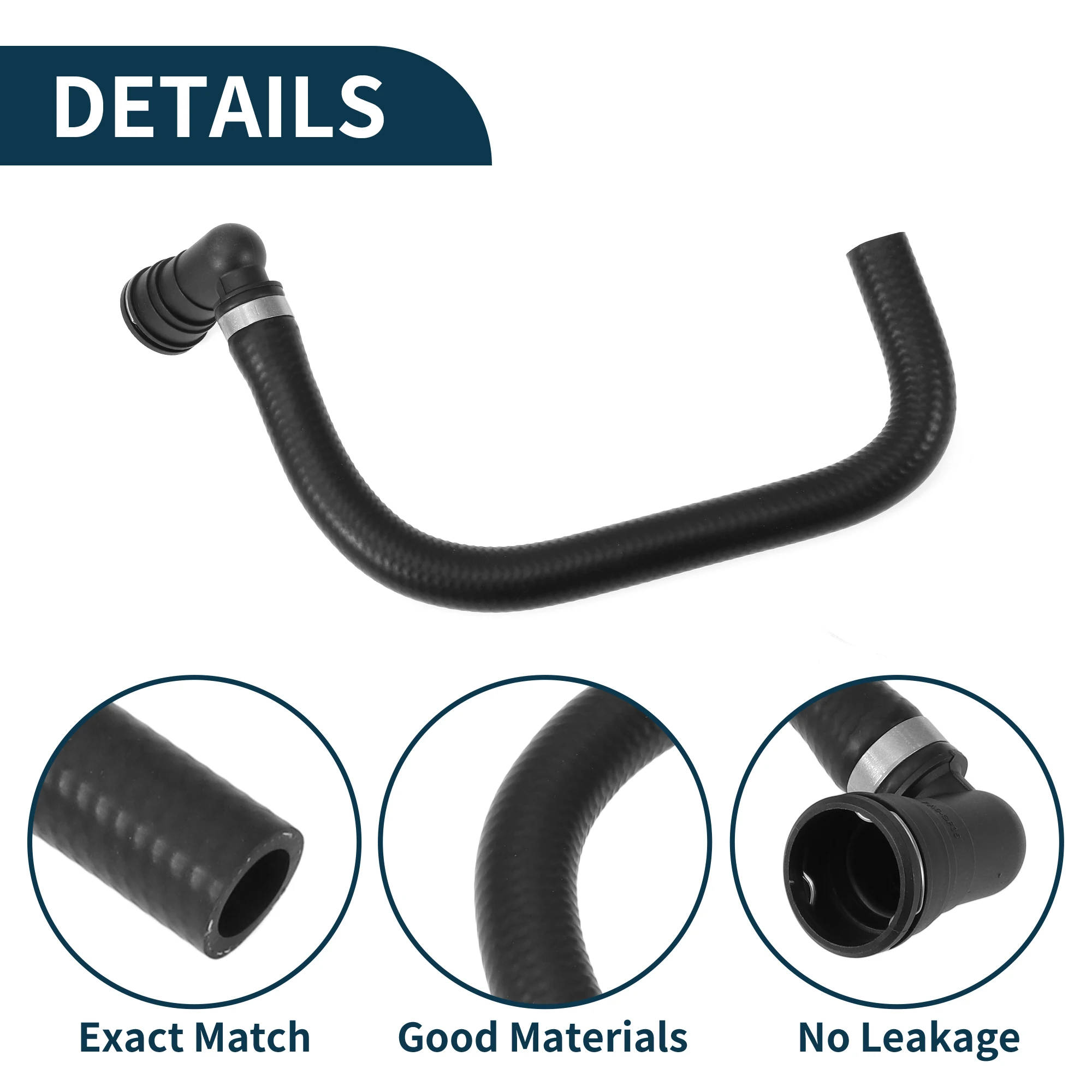 X Autohaux خرطوم مشعاع السيارة خرطوم سخان السيارة رقم BL3Z8C350A/BL348C350AB لفورد F-150 2011-2014 أنبوب تبريد مطاطي أسود