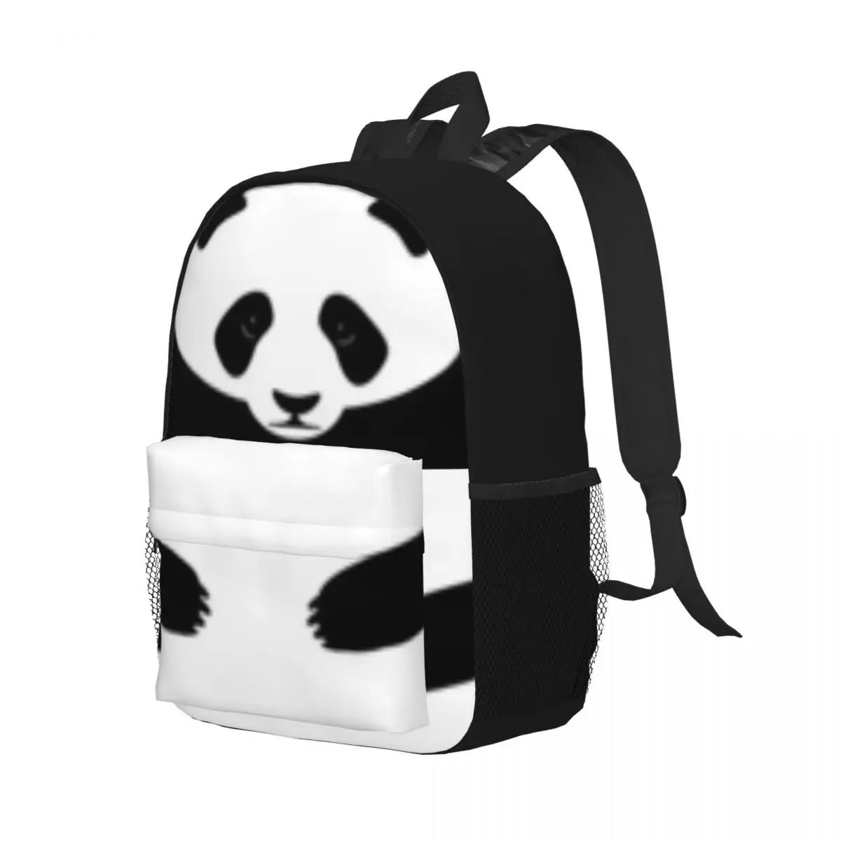 Cute Panda Padrão School Bag, mochila leve, Print Pattern, Novo, elegante, 15 Polegada