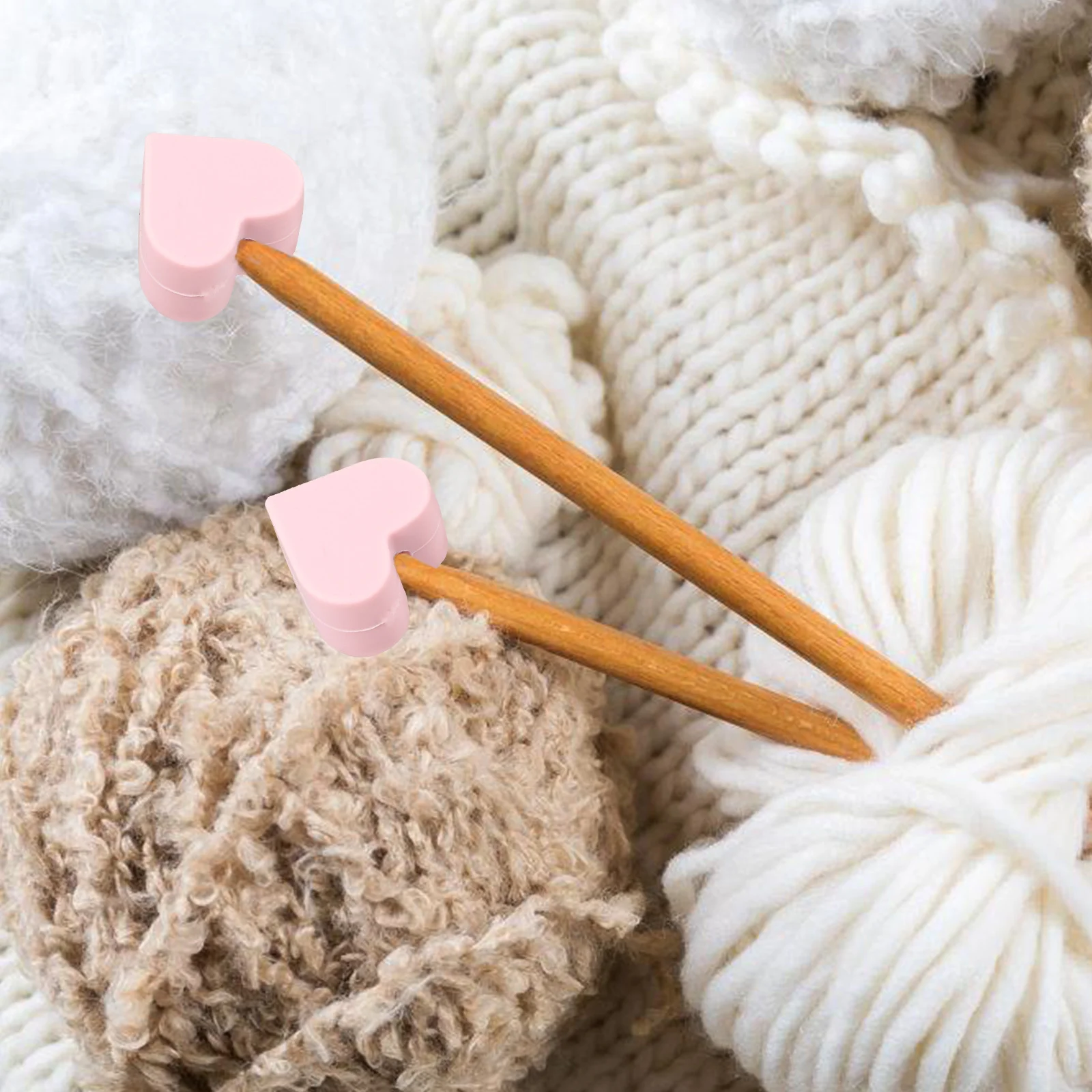 

20 шт. цветные стопоры для вязальных игл, нескользящие колпачки для игл, портативная легкая защита для наконечников, аксессуары для шитья и рукоделия