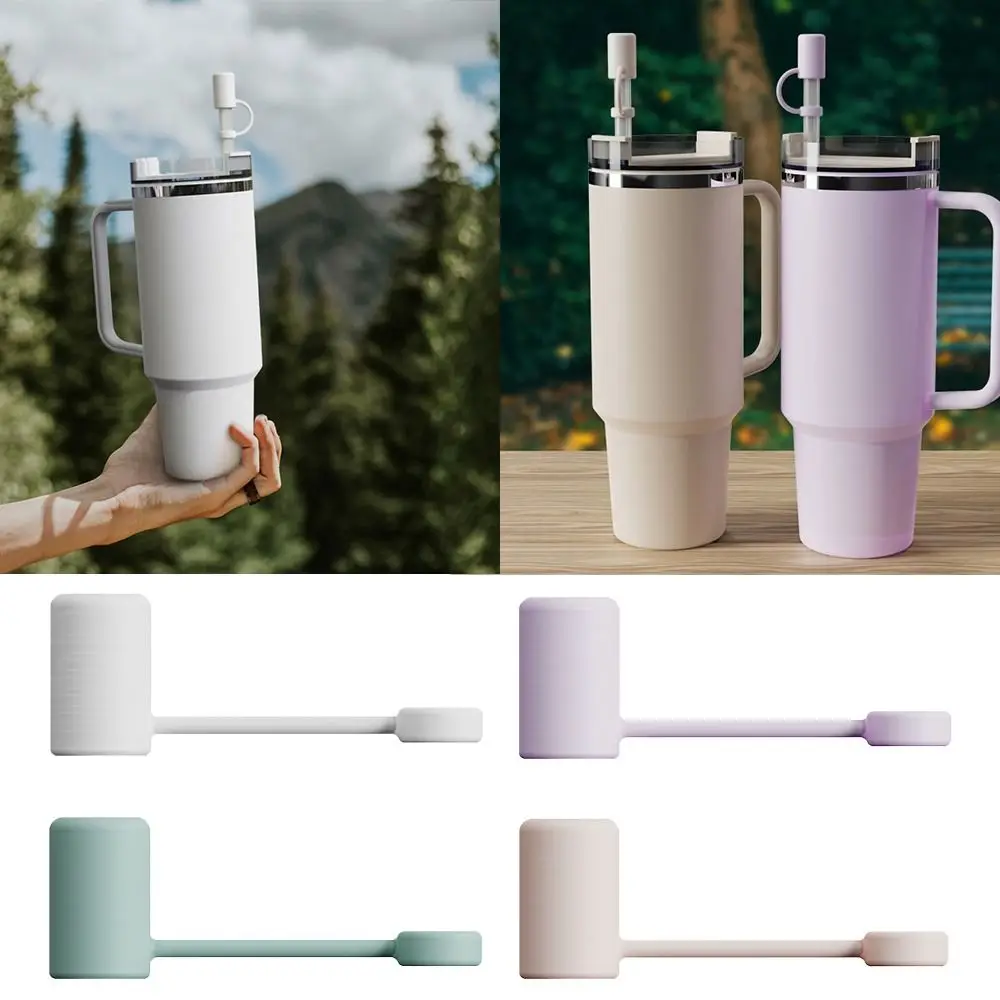 Splash Proof Silicone Straw Tips Cover Dust Proof Plugs Protector Reusable Straw Cover Cap for Yeti/Stanley Cup 40oz/ 30oz