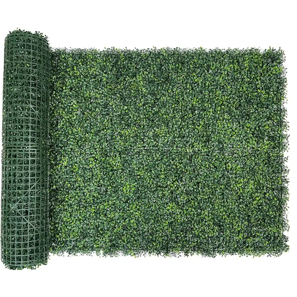 

Artificial Ivy Privacy Fence Screen,40"x120" (33.33 sqft) UV-Anti Faux Boxwood Roll Grass Wall Panels,Artificial Grass