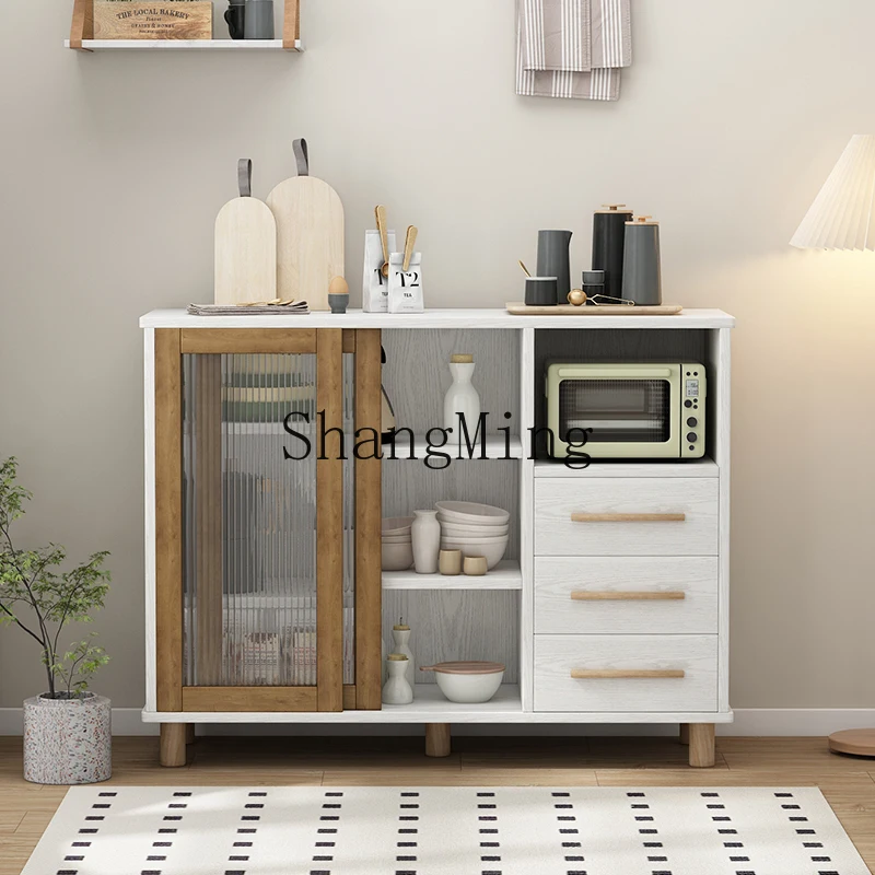 FG good-looking  sweeping robot sofa water cup rack advanced short cabinetsliding door dining side cabinet solid wood