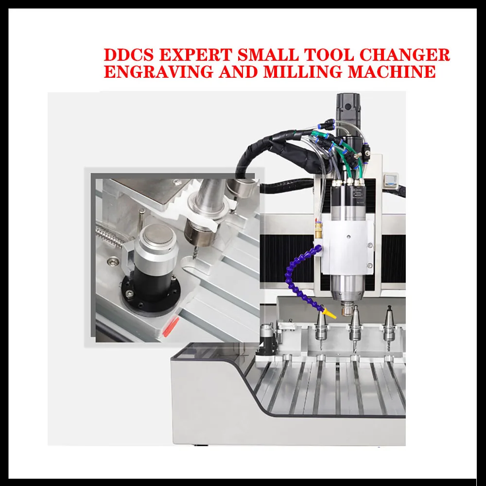 New ddcs expert 3AXIS engraving machine Small automatic tool change precision engraving machine with tool library processing