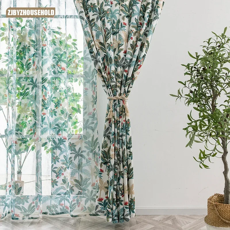 ستائر الفندق الشمال لغرفة المعيشة سلسلة سين المطبوعة الفانيلا الستائر غرفة نوم عالية ستائر التعتيم منتج نهائي مخصص