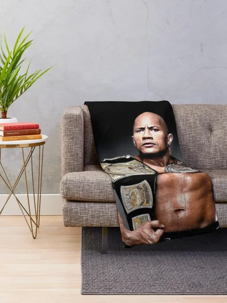 dwayne johnson Throw Blanket cosplay anime Nap Blankets