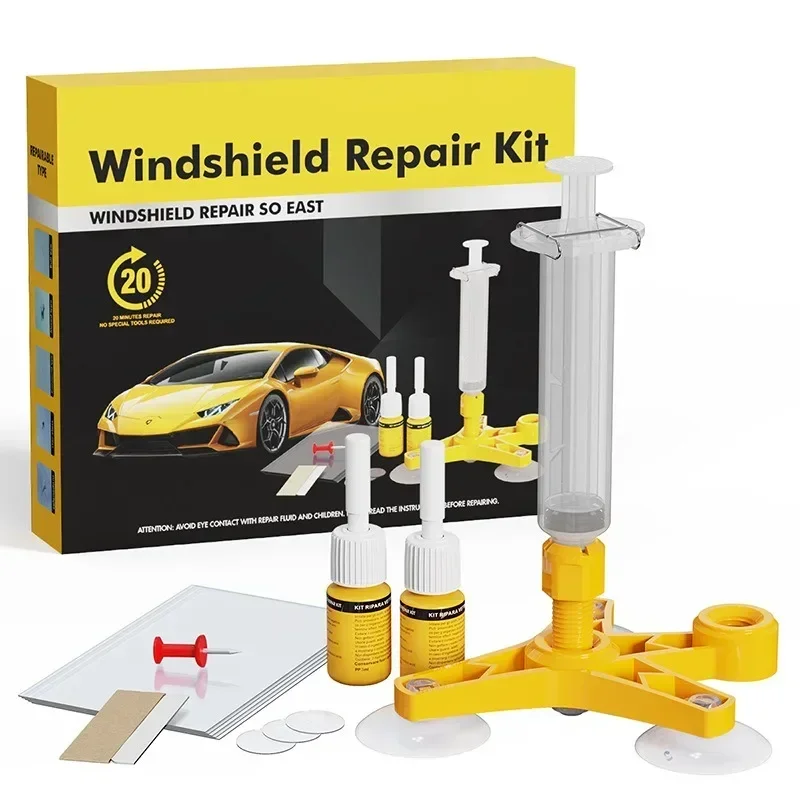 Crack Repair Kit DIY Window Mobile Screen Kit Cure Glue Car Glass Scratch Crack Repair Accessories