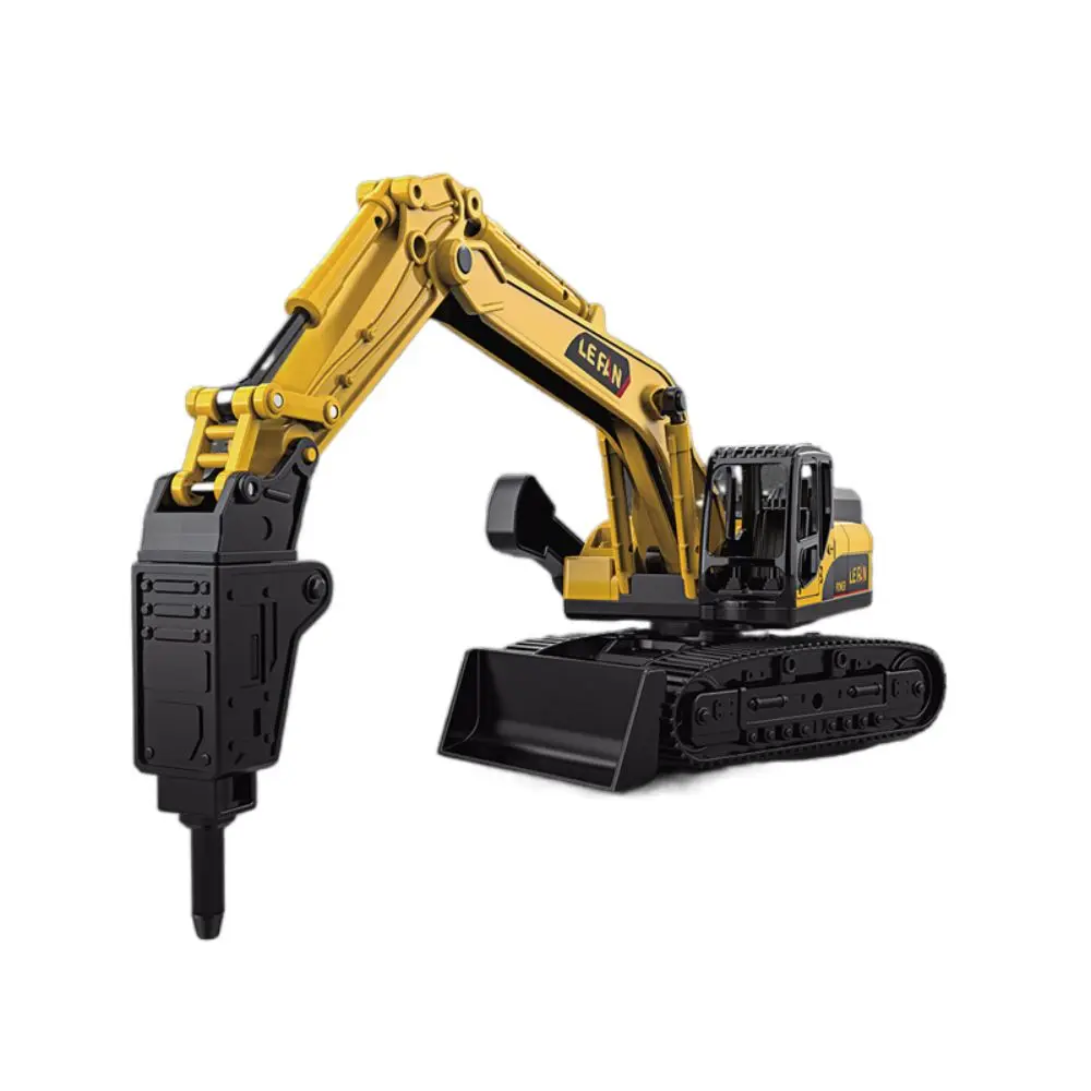 Xmas Gift Drill Excavator Engineering Models Cars Vehicle Bulldozer Simulation Crane Education Model Inertial Truck