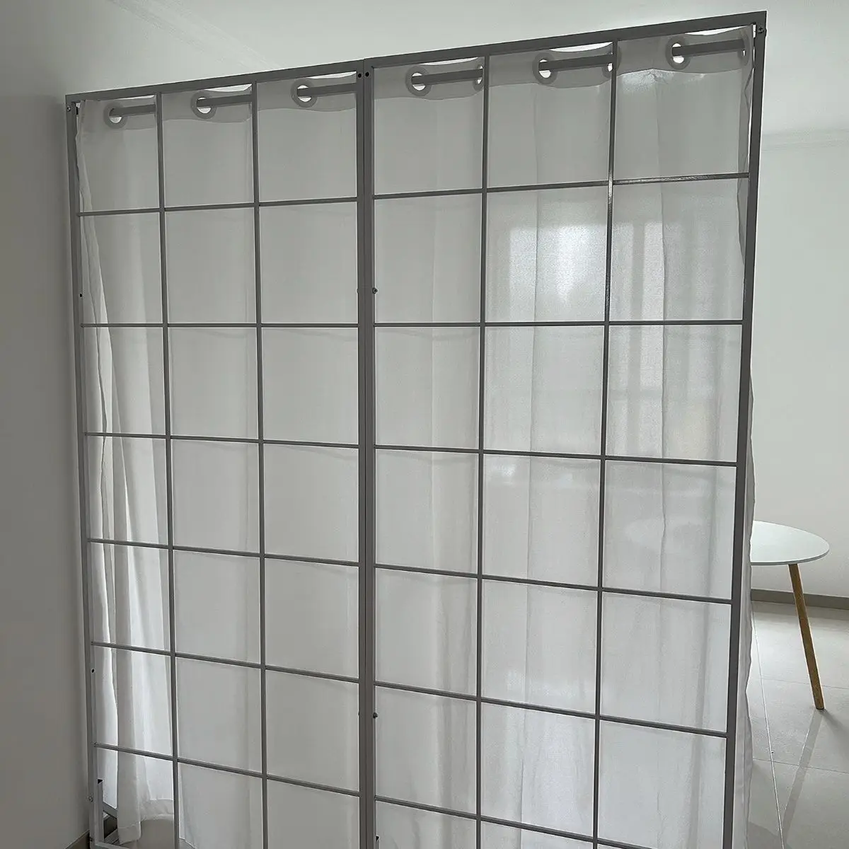 

No punching wrought iron screen rental room beauty salon wall baffle self-installed room separation artifact