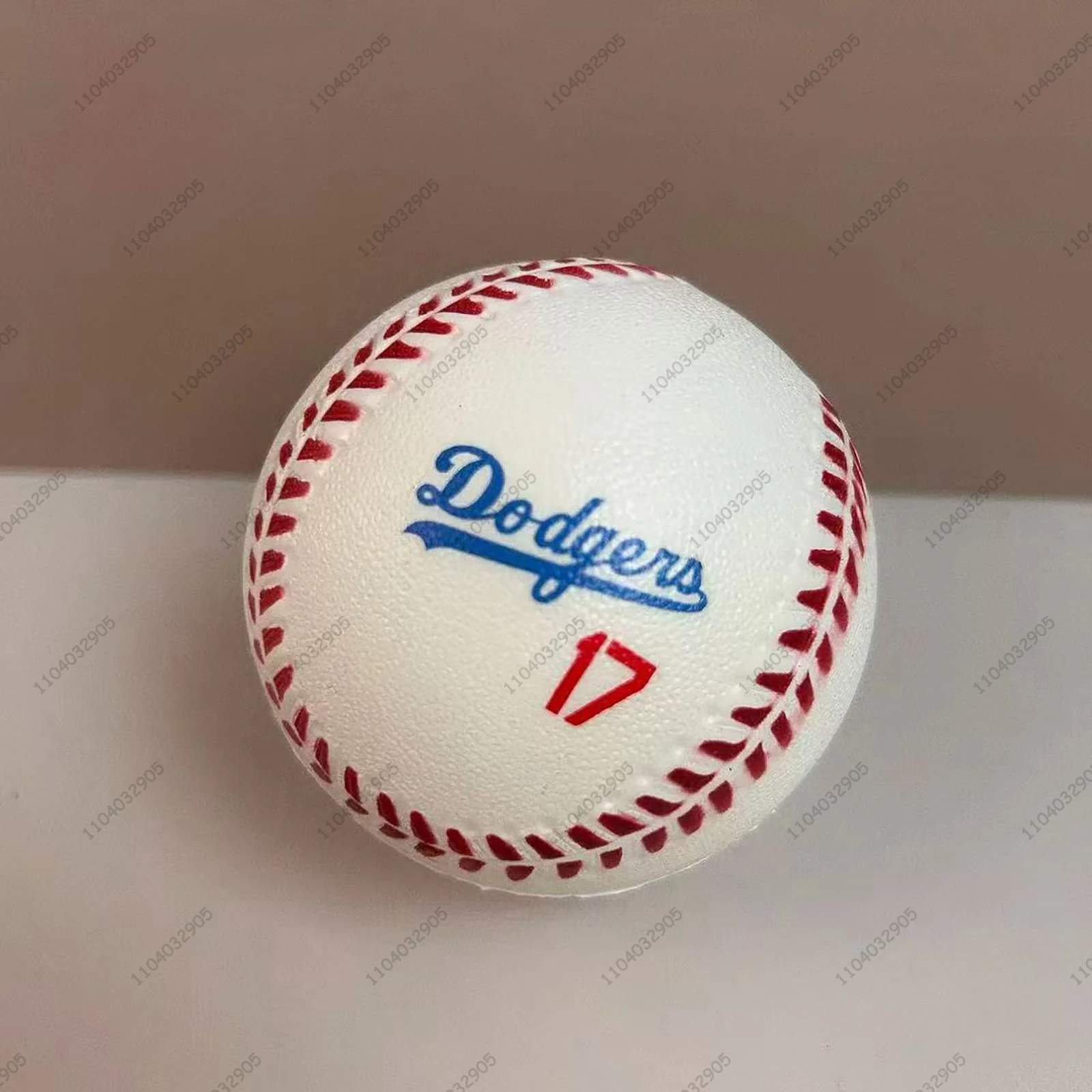 Baseball Slow Rising Squishy Toy Dodgers Baseball Team Fans ASMR Anti Stress Fidget Toys for Teens & Adults Bag Charm Boys Gifts