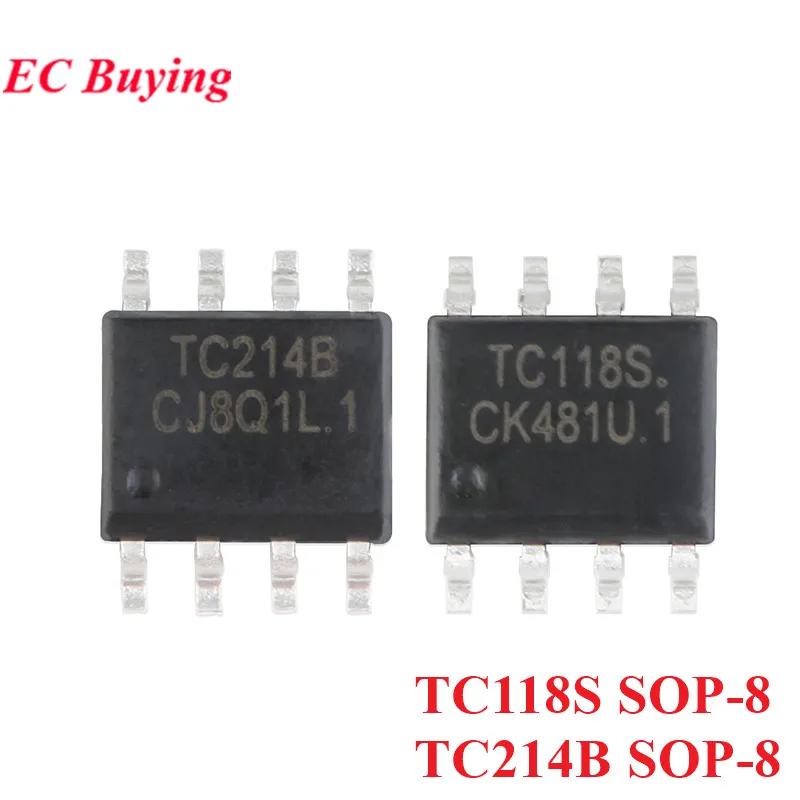 10Pcs/1pc TC118S TC118 SOP-8 TC214B TC214 SOP8 Compatible with L9110S Single Channel DC Stepping Motor Driver Chip IC Original