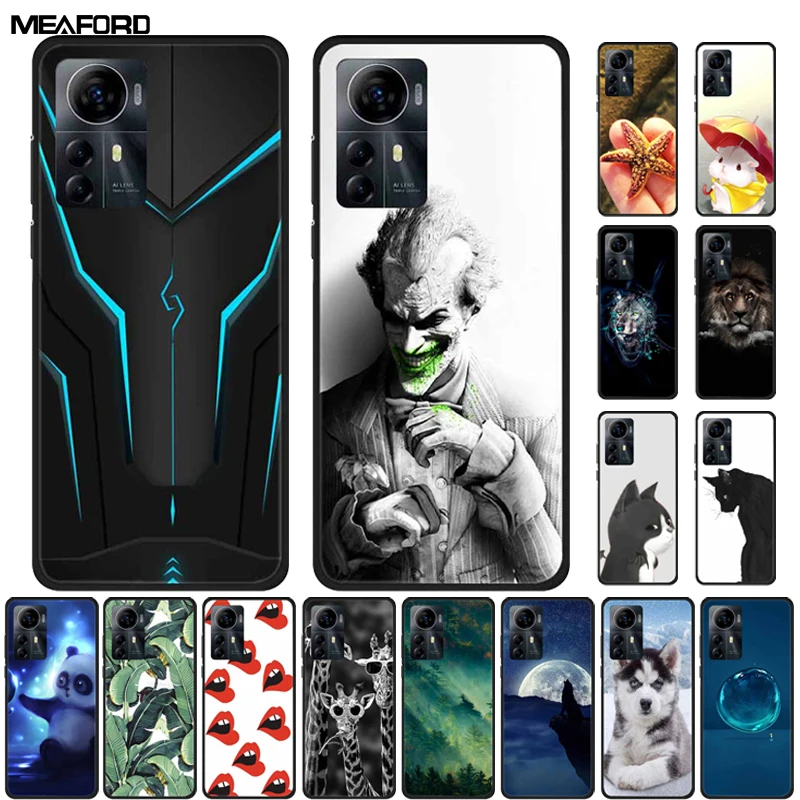 For ZTE Blade A72s 4G Case 2023 Fashion Cool Soft TPU Black Silicone Phone Cover for ZTE Optus X Max Back Cases Funda A 72s Etui