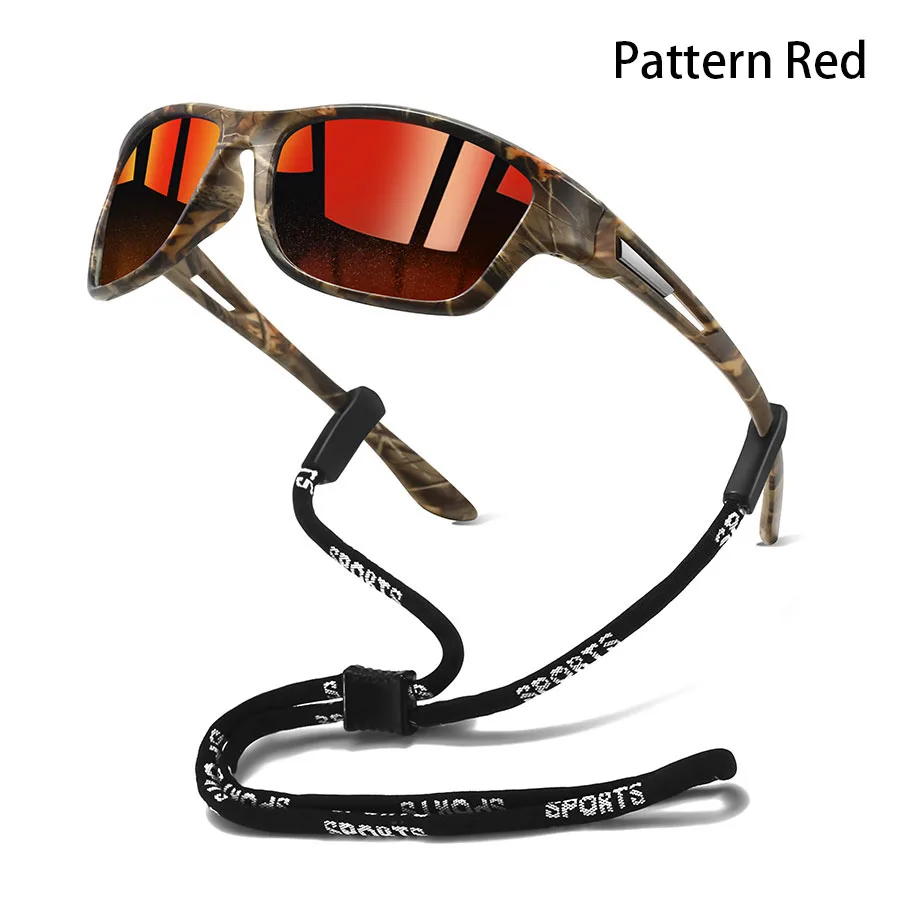 Modische Sport-Sonnenbrille mit Kettenmuster für Herren und Damen – Ideal zum Laufen, Bergsteigen und Angeln – Outdoor-Schutzbrille – Detail 9