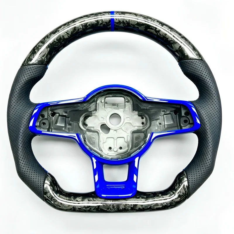 For Volkswagen  Golf R Mk7 Gti Mk6 Custom Steering Wheel Carbon Fiber Upgrade To New Model Plug and Play Steering Wheel