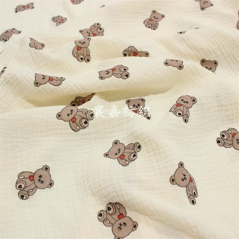 

Double Cotton Crepe, Gauze Cartoon Print Baby Clothing, Small Blanket Fabric
