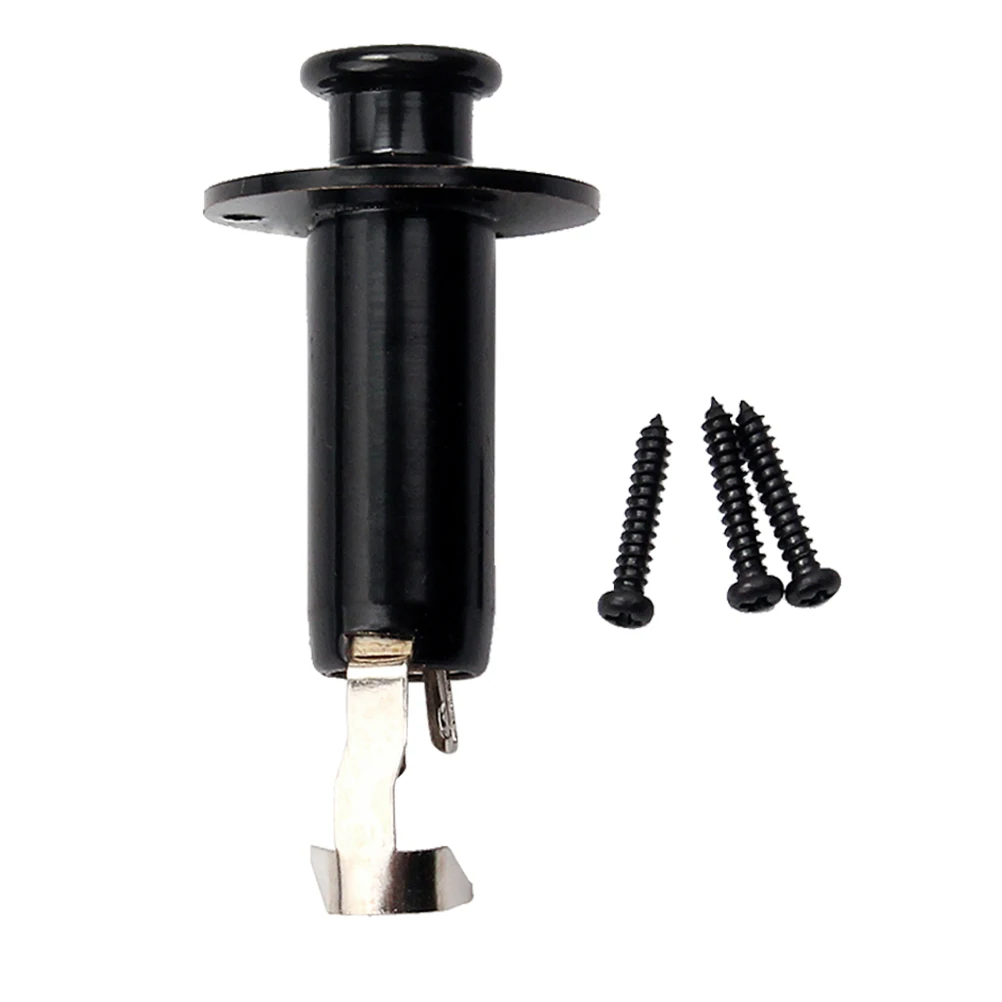 

Black Tube Insert Guitar Mono Jack Cylinder Output Socket Stereo Endpin Input