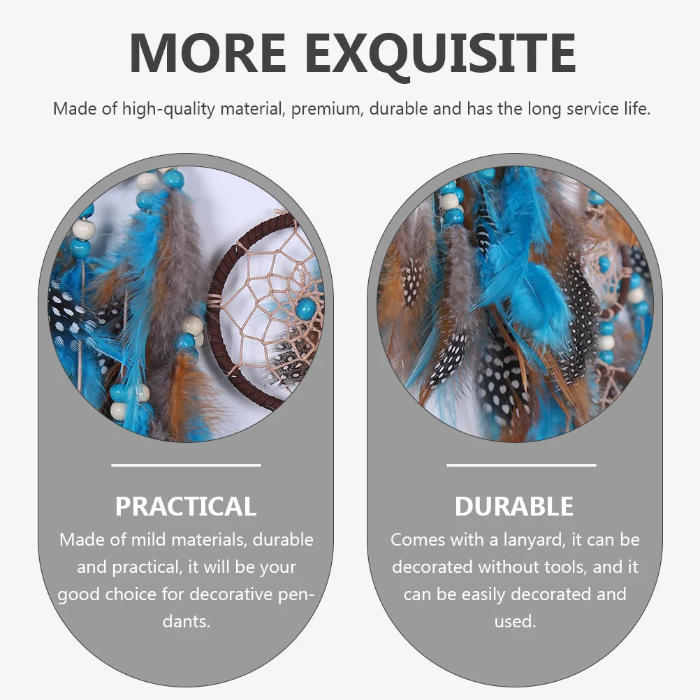 

1Pcs Dream Catcher Romantic Wall Pendant Decorative Hanging Ornament for Bedroom Dream Catcher Hanging Decoration