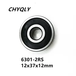 1Pcs 6301-2RS ball bearing 12x37x12 mm deep groove ball bearing High quality 6301RS 6301